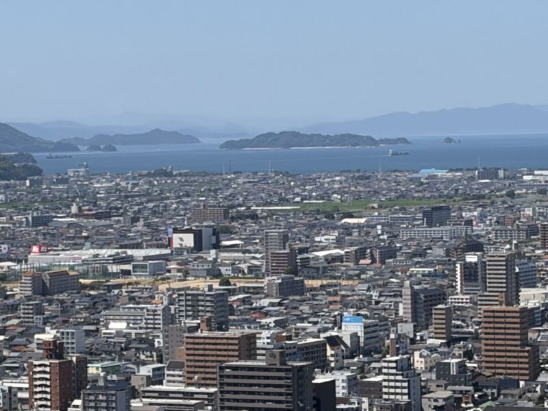 城から見る瀬戸内海