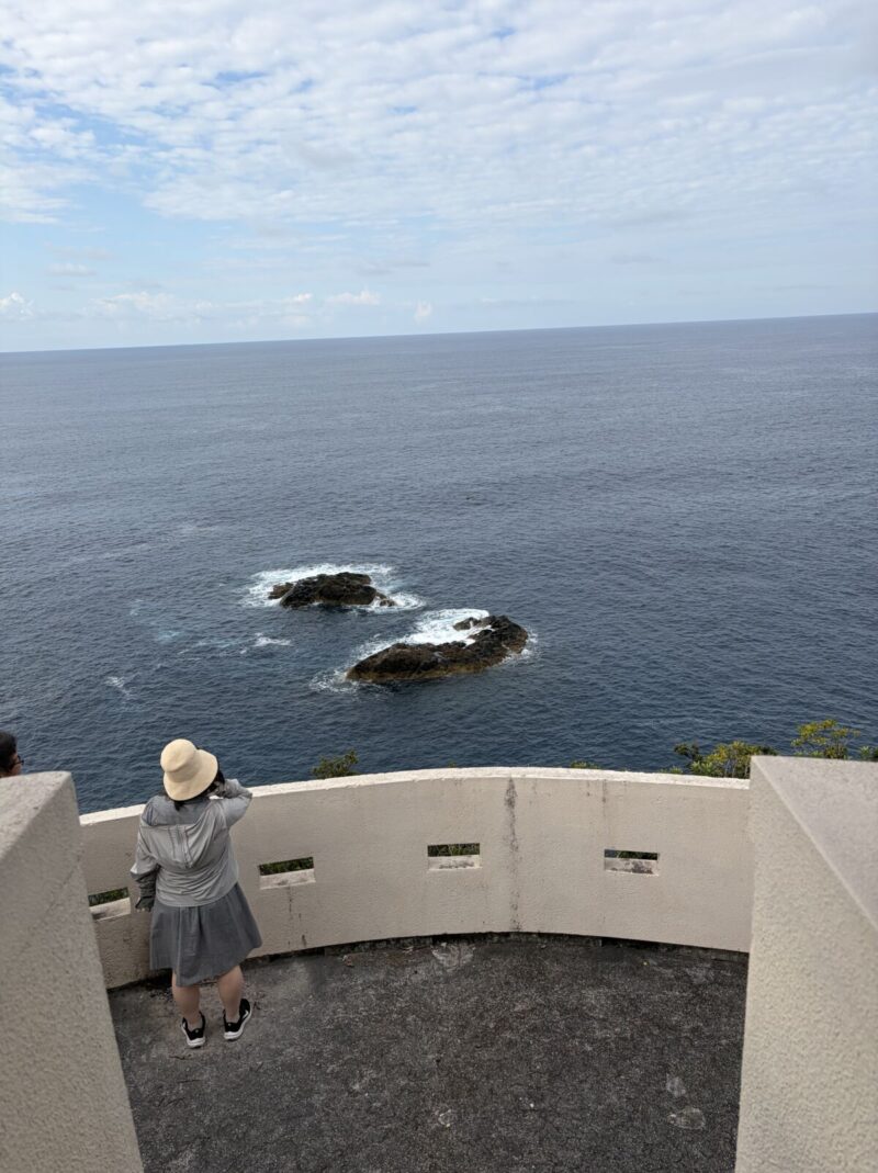 鵜ノ岬展望台方見た風景